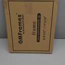 GraduationMall 8.5x11 Diploma Frame with Black over Gold Mat or Display 11x14 Document without Mat, UV Protection Acrylic, Black with Silver Beads