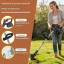 Weed Wacker 21V Brush Cutter Battery Powered Lightweight.Electric Weed Eater for Lawns and Farmland, DIY Garden, Lawn Care.Cordless Weed Trimmer Weed Wacker with 2 X 2000mAh Battery and Charger.