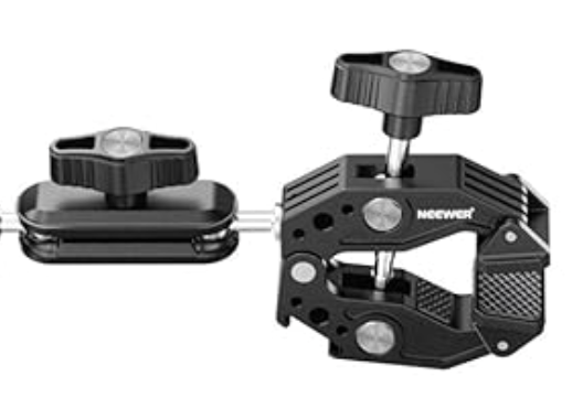 Neewer Super Clamp Camera Mount with Magic Arm, Cold Shoes for Desk Studio Light Stand Holder Photography Reflector, Flag, Cross Bars, Motorcycle