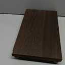 Amyhill Wood Pedestal Stand Kitchen Soap Tray Farmhouse Wooden Riser Stand for Kitchen Bathroom Counter Table Decor Plant Candle Vases Display (Dark Brown, 12 x 7 inch)