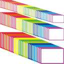 Mimorou 99 Pcs Magnetic Dry Erase Labels Reusable Name Magnets for Whiteboard 3 Sizes Colored Magnetic Blank Cards for Office Home Kitchen Fridge (Colorful)