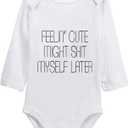 listery Funny Romper Cute Novelty Infant Baby Bodysuit Funny Baby infant Pregnancy Announcements (3months, 13126cx)