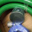 Discharge Hose Pump Kit Includes 2" x 50' Blue PVCBackwash Hose & 2"20' Green PVC Suction Hose,With aluminum cam lock fitting, round hole suction cup filter and groove adapter