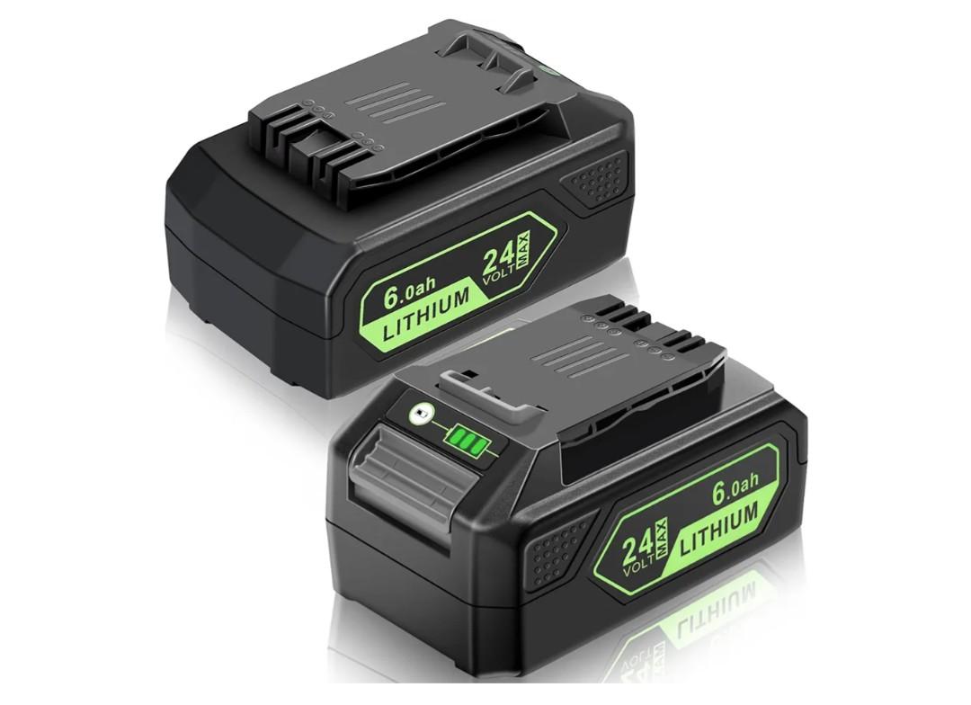 24V Battery Replacement for Greenworks: 24 Volt Lithium Lawn Mower Battery 29842 29852 LB24A020 for Greenworks 24V Trimmer Weed Blower - 6.0Ah