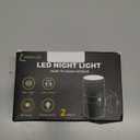 L LOHAS LED Night Light Plug in, Modern Night Lights Plug into Wall, Dusk to Dawn Sensor, Soft White 3000K, 0-100LM Adjustable Brightness, Dimmable Night Lights for Hallway Bedroom Stairway, 2 Pack