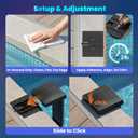 Solar Pool Lights Only for Inground Pools with Remote, 56 LEDs Brighter 3-Sided 180 Underwater Glow, 10 Colors 4 Modes, 3 Brightness Levels, IP68 Waterproof1 Pack
