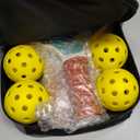 Pickleball Paddles, USAPA Approved Fiberglass Surface Pickleball Set with Pickleball Rackets, Pickleball Paddles Set for Men Women (Lake white*2)