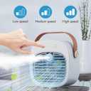 Portable Air Conditioner -5200mAh Rechargeable Mini Air Conditioner with 3 Speed Settings, 5-10 Hours Runtime,Quiet Desk Cooling Fan, Personal Air Cooler for Home, Bedroom, Travel, Office, Outdoor