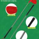 HOTWIND 2 Pack Adjustable Golf Clubs Dual-Length 16.54”or 36.65” for Backyard Golf Game with 5”x 3.5” Oversize Head Telescopic Aluminum Shaft for Adults Play Outdoor Golf Yard Game in Parks and Yards
