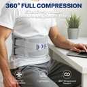 Thin Back Brace for Women Lower Back Pain Relief, Slim Fit & Lightweight for Wearing Under Clothes, Ideal for Sciatica, Scoliosis, Posture, Lifting, Size M