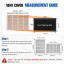 Fancat 24x16 Duct Opening | Steel Return Air Grille | Vent Cover Grill for Sidewall and Ceiling | HVAC Cold Air Intake Grille | White | Outer Dimensions: 25.75"W X 17.75"