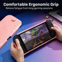FIWWAT Protective Case for Nintendo Switch 2 (2025), TPU Middle Frame & PC Front Protector 360 Protection, Non-Slip Ergonomic Grip, Shockproof & Anti-Scratch Shell Cover, Pink