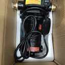 Water Transfer Pump, KITLUCK 120V 1/2 HP 1500GPH Cast Iron Portable Electric Utility Water Pump, Heavy Duty High Pressure Transfer Pump with ON/OFF Switch, Suction Strainer and Brass Connectors