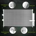 AUTOSAVER88 A/C AC Condenser Air Conditioning Condenser Compatible with 2006 2007 2008 2009 2010 2011 Civic Base DX EX GX LX Si Hybrid Sport Sedan, 2006-2011 Acura CSX (Canada) L4 1.3L 1.8L 2.0L