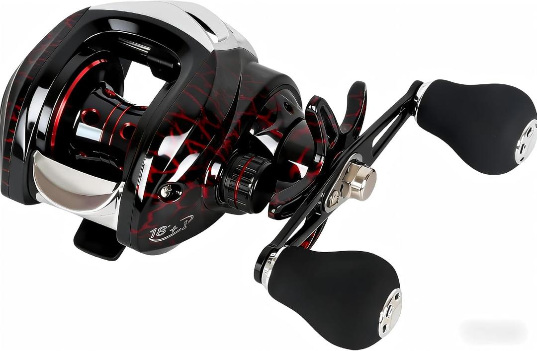 Baitcaster Reels, 7.2:1 Gear Ratio Baitcasting Fishing Reel, Saltwater & Freshwater Bait Cast Reel with 18+1bb Stainless Steel Ball Bearings,22lbs Max Drag Baitcaster Reels