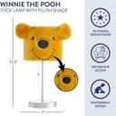 Idea Nuova Disney Winnie The Pooh Figural Plush Shade Table Lamp, 7"D x 7"W x 15.5"H