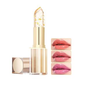 Color Changing Lipstick, Gold Crystal pH Color-Changing Lipstick24HR Transferproof & Moisturizing Lip Gloss, Long-Lasting Glossy Finish Birthday & Mothers Day Gifts for Women