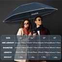 NINEMAX Golf Umbrella, 51/54/62/68 Inch Large Windproof Umbrella for Rain | Vented Double Canopy, Fiberglass Frame, 210T Pongee Fabric, One Button Auto Open, Wind Resistant For Golf & Outdoor Use