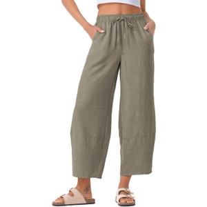 EVALESS Women's Baggy Wide Leg Palazzo Pants (Medium)