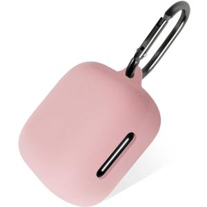 Geiomoo Silicone Case for Anker Soundcore P30i, Protective Cover with Carabiner (Pink)