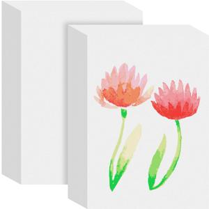 Dimeho 80 Pcs Watercolor Paper Pad, 9x12 Inch Artist Painting Drawing Paper Book Cotton Press Papers Professional Watercolor Art Papers for Adults Students Artist Drawing