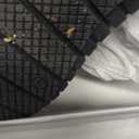 BABUDOG Women's Mesh Flats Shoes Breathable Slip on Shoes Casual Black and White Flats Comfortable Walking Shoes (9.5)