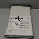 100% Blackout Shield Linen Blackout Curtains for Bedroom 84 Inches Long, Back Tab/Rod Pocket Living Room Drapes, Thermal Insulated Blackout Curtains 2 Panels Set, 50" W x 84" L, Cream