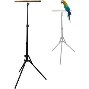 kathson 28-60inches Height Adjustable Bird Perch, Pepperwood Parrot Perch Stand, Multi-Purpose Bird Perches for Indoor and Outdoor Use, Designed for Small Medium Birds