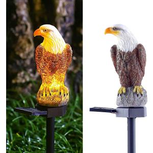 Eagle Figurine Garden Solar Stake Light Solar Eagle Lights Outdoor Decorative Bright Light Eagle Statue for Garden, Lawn, Patio, Yard Decoration.
