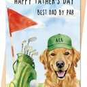 2 x Funny Golf Fathers Day Card, Fathers Day Cards Gifts Decorations for Dad From Daughter Son, Dog Dad Fathers Day Card Gift, Happy Father's Day Golf Cards Gifts with Envelope