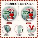 2 x Funny Santa Christmas Ornament 2025  Humorous Xmas Tree Decoration, Stocking Stuffers, Secret Santa Gifts - Holiday Gag Gift for Friend, Neighbor, Coworker Exchange