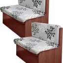 FUANGUI RV Dinette Cushion Covers Stretch Camper Seat Cover Booth Seats Replacement RV Washable Sofa Furniture Protector (2 Bench Cover & 2 Backrest Cover, A6)