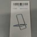 Easy Carry Aluminum Mobile Stand Strong Not Slip Base Smartphone Bracket Suitable for Desk Bed Car Entertainment Use Bed Phone Holder (Black)