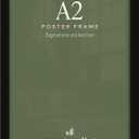 Americanflat A2 Picture Frame with Polished Plexiglass - 16.5x23.4 Frame with Engineered Wood - Signature Collection - A2 Frames for Wall Display - Black