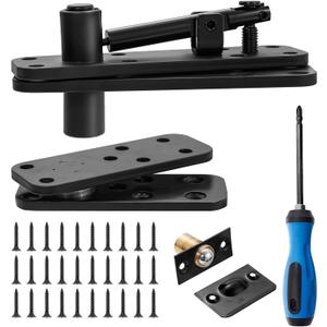 Hidden Door Hinge, Heavy Duty Door Hinge, Pivot Hinge, 570Lbs Load-Bearing, Solid Stainless Steel, Swinging Pivot Hinge 360Rotation Hidden Door Hardware for Secret Hidden Door Bookcase Hinges