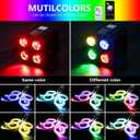 AMKI Updated 4Color Twinkle 36w Starlight Headliner Kits 2000pcs 0.03in 13.1ft Fiber Optic Light Cable 4 Ports Starlight Box App/Remote Control Sound Mode for Car Home Ceiling Decoration