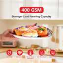 100Pcs Mexican Fiesta Party Plates 10" x 12" Large Disposable 400 GSM Heavy Duty Mexican Floral Stripes Oval Paper Plates Cinco De Mayo Decorations for Baby Shower Mexico Taco Party Supplies