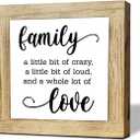 Family Sign for Home Decor, Funny Farmhouse House Decor, Tiered Tray Decors, Amusing Shelf Decoration, New Home Housewarming Gift, Modern Rustic Family Decoration
