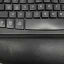Wireless Keyboard and Mouse Combo, Wave Keys Full-Sized Ergonomic Keyboard with Cushioned Plam Rest, Phone Holder, Comfortable Natural Typing, 2.4G Cordless Set for Computer, Laptop, PC, Mac, Windows (Black)