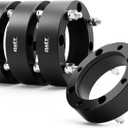 Orion Motor Tech 4x156 ATV Wheel Spacers 2 inch Black Wheel Spacer Kit Compatible with Polaris Ranger Polaris RZR XP 1000 Polaris RZR, 50mm Wheel Spacer Kit with 12x1.5 Studs, Set of 4