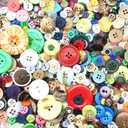 1600Pcs Multicolor Buttons for Crafts Assorted Sizes Button Multicolored in Bulk Multi Colored Craft Buttons Assortment
