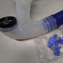 Swim Snorkel for Lap SwimmingNo Loud gurgling Noise No Hurt Forehead No Slip Swimming Snorkeling Training for Adult/Youth,Swimmer Snorkle Center Mount Snorkel One-Way Purge Valve (B-3rd generation-blue)