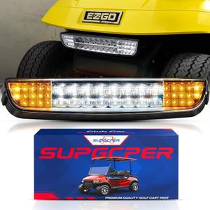 Golf Cart LED Light Bar for EZGO TXT 1996-2013 Gas and Electric Carts, 20.86 Inch EZGO TXT Headlight Bar with 3-pin plug, Hight Brightness 12V Street Legal LED Headlight (without Mounting Bracket)