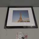 decorUhome 12x12 Picture Frame, Display Pictures 8x8 with Mat or 12x12 without Mat, Wall Mounting Photo Frame, Black, 1 Pack