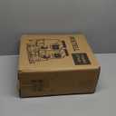 Roetell 2 Sets 1 Gallon Laundry Detergent Dispenser with Stand, Measuring Cup, Glass Laundry Detergent Containr for Laundry Room Organization (Black)