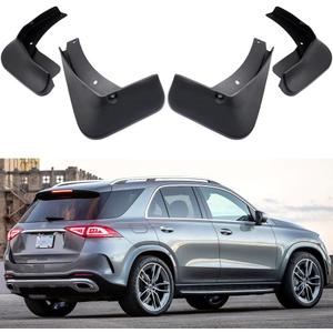 Mudguards Mud Flaps Splash Guards Fenders Compatible with 2020-2024 Mercedes-Benz AMG GLE 53, GLE 580, GLE 450, GLE 350 w/AMG-Line Package & Running Boards (No GLE Coupe), 4pc Mud Guard Kit