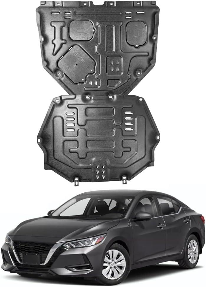 Front Engine Splash Shield Fit for Nissan Sentra 2020 2021 2022 2023 2024 Skid Plate Suitable for Sentra Engine Guard Cover Mud Flaps Directly Replace Original One Black