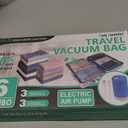 Cozy Essential 6 Pack Travel Vacuum Storage Bags with Rechargeable Wireless Electric Pump for Luggage, Suitcase, Carryon Size Vacuum Seal Compression Space Saver Bags for Clothes and Clothing Travel