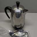 Farberware Electric Coffee Percolator, Stainless Steel Basket, Automatic Keep Warm, No-Drip Spout, 8 Cup