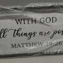 FZMHASLWW God Wall Decor Art 40" x 15" Black